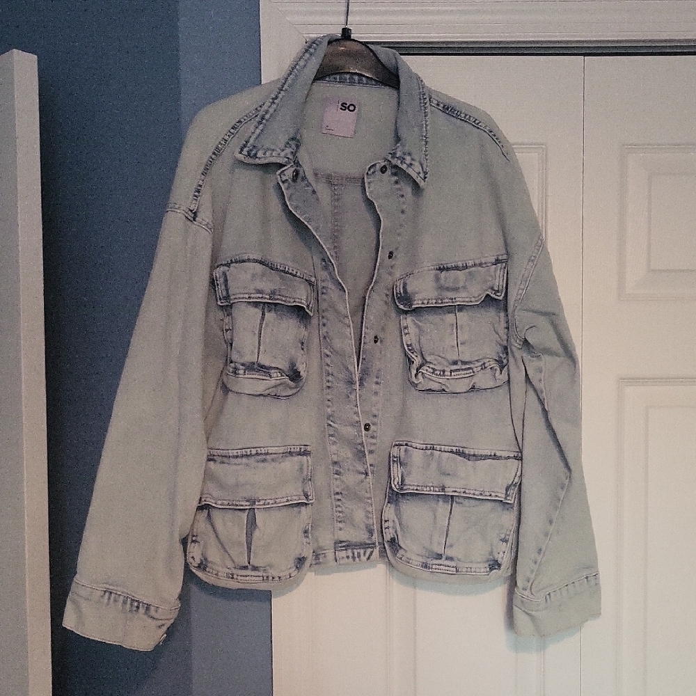 SO Blue Utility Unisex Jacket with Durable Construction